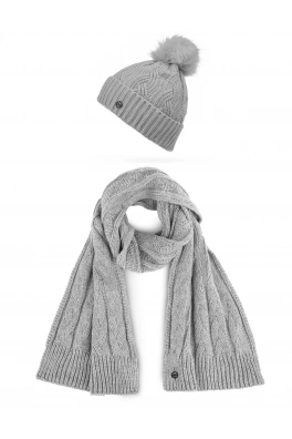 Dámský set šály a čepice Vuch Sheron Set Grey