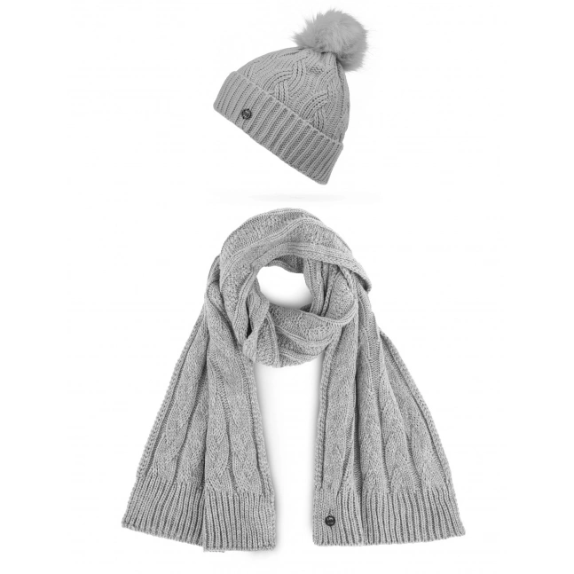 Dámský set šály a čepice Vuch Sheron Set Grey Dámský set šály a čepice Vuch Sheron Set Grey