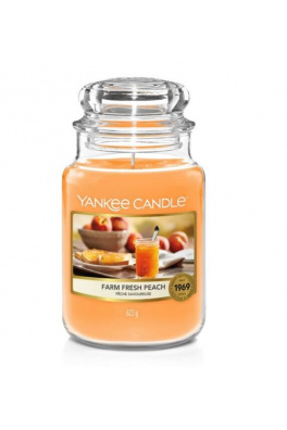 Yankee Candle Large Jar Farm Fresh Peach 623g