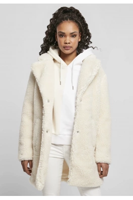 Dámský oversized Sherpa Coat whitesand