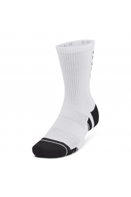 UA Perf Tech Nov 3pk Crew-WHT