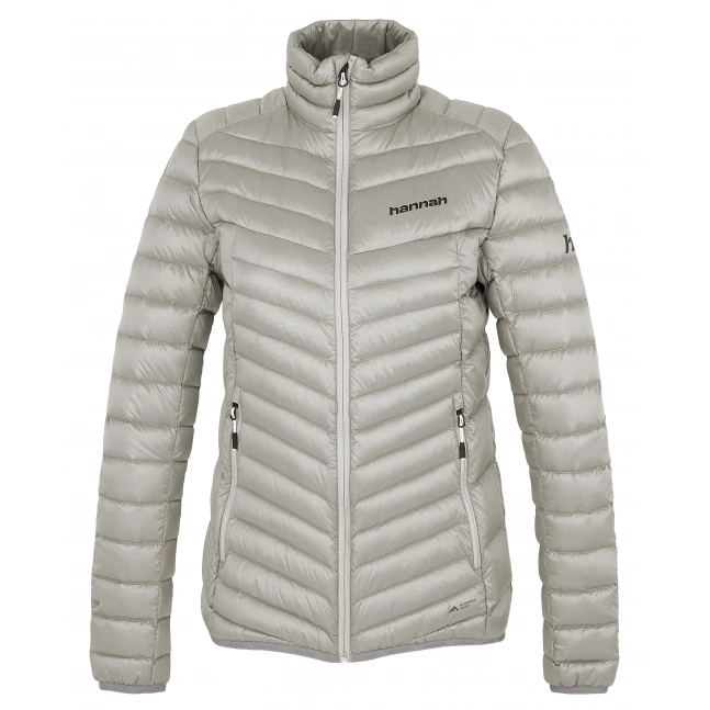 Dámská lehká zateplovací péřová bunda Hannah AYLA light gray stripe Dámská lehká zateplovací péřová bunda Hannah AYLA light gray stripe