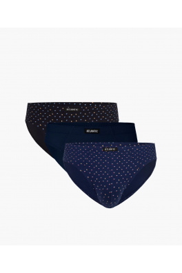 Pánské sportovní slipy ATLANTIC 3Pack - tmavě modré