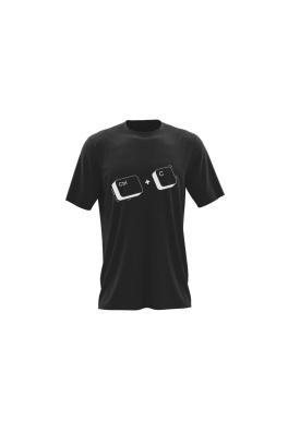 Pánské triko CTRL+C Happy Glano - černá