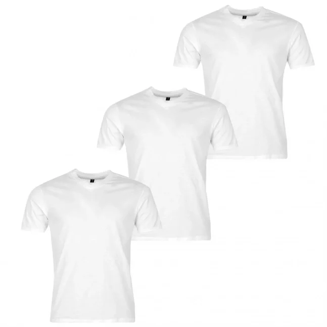 Donnay Three Pack V Neck T Shirt Mens