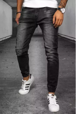Černé pánské kalhoty Dstreet UX3860