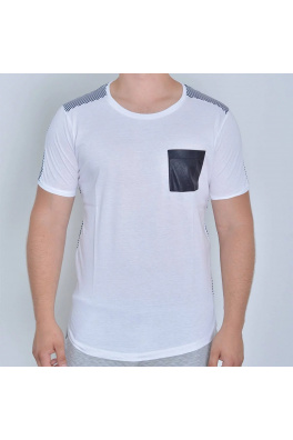 Stripes With Pocket Milk White