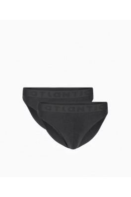 Pánské bambusové slipy ATLANTIC 2Pack - tmavě šedé