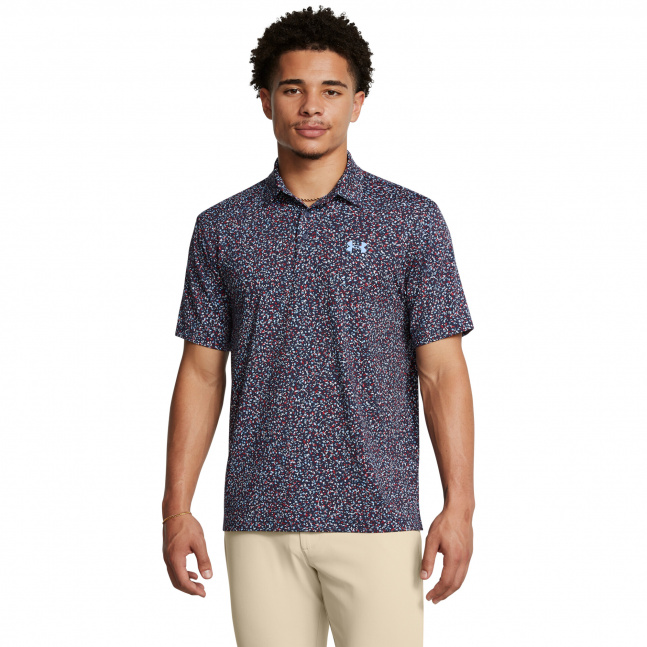 UA Playoff 3.0 Printed Polo-BLU