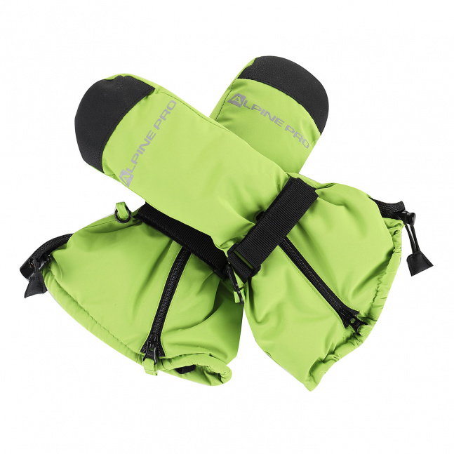Dětské rukavice s membránou ptx ALPINE PRO VONKO lime green