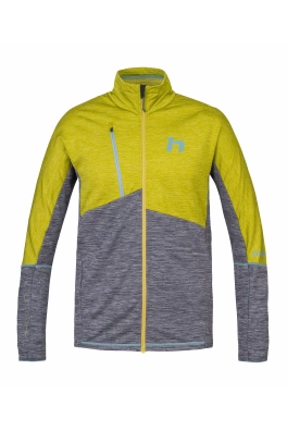 Pánská mikina Hannah Niro, citronelle/light gray mel,