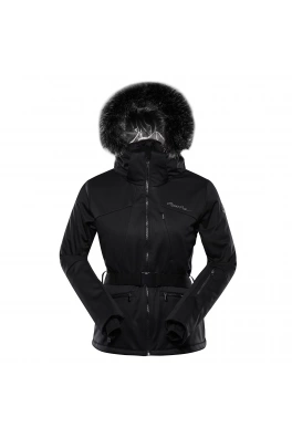Dámska lyžařská softshellová bunda s membránu ALPINE PRO DOWELA black