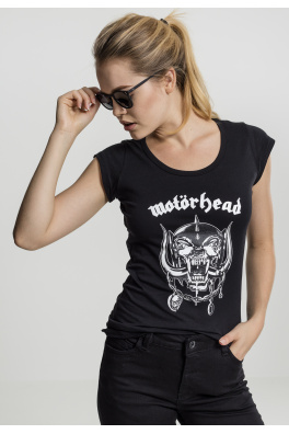 Dámské tričko s logem Motörhead v černé barvě