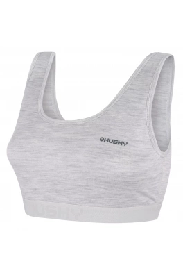 Merino termoprádlo Podprsenka HUSKY Mebra L light grey