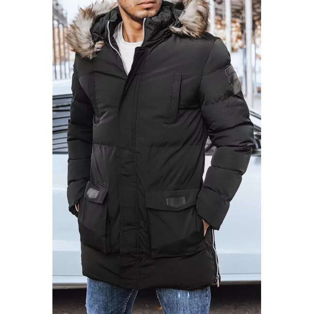 Pánská prošívaná zimní bunda černá Dstreet TX4274