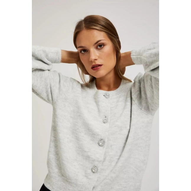 Kardigan s ozdobnými knoflíky