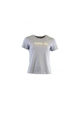 Peak peak round neck t shirt elegant blue