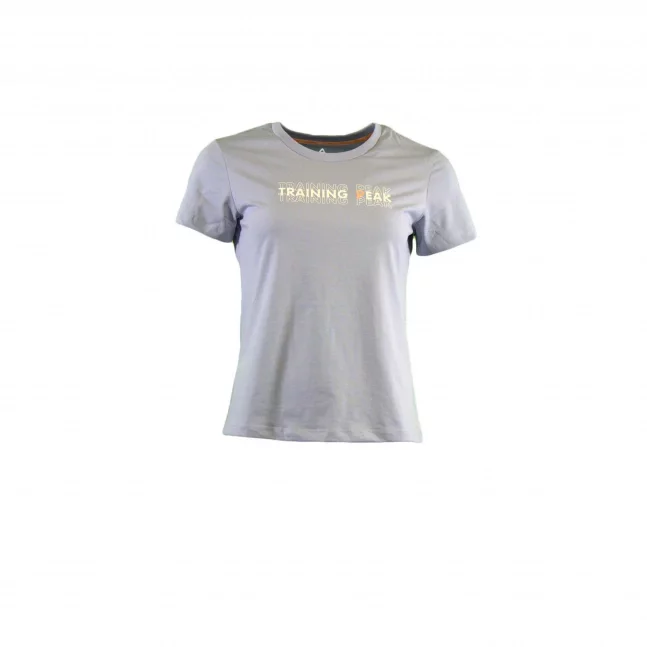 Peak peak round neck t shirt elegant blue
