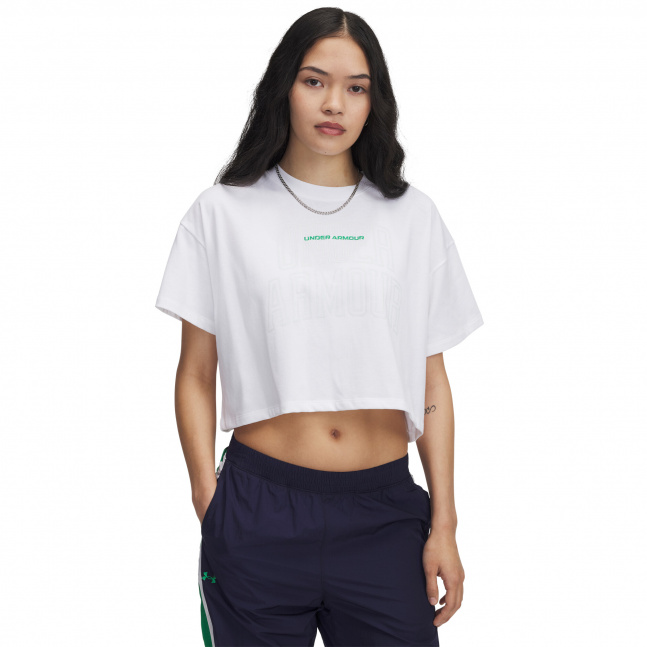  Dámské tričko Under Armour W Varsity Mix HW SS Crop