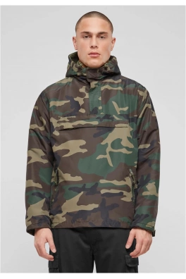 Fleece Pull Over Windbreaker olivové camo