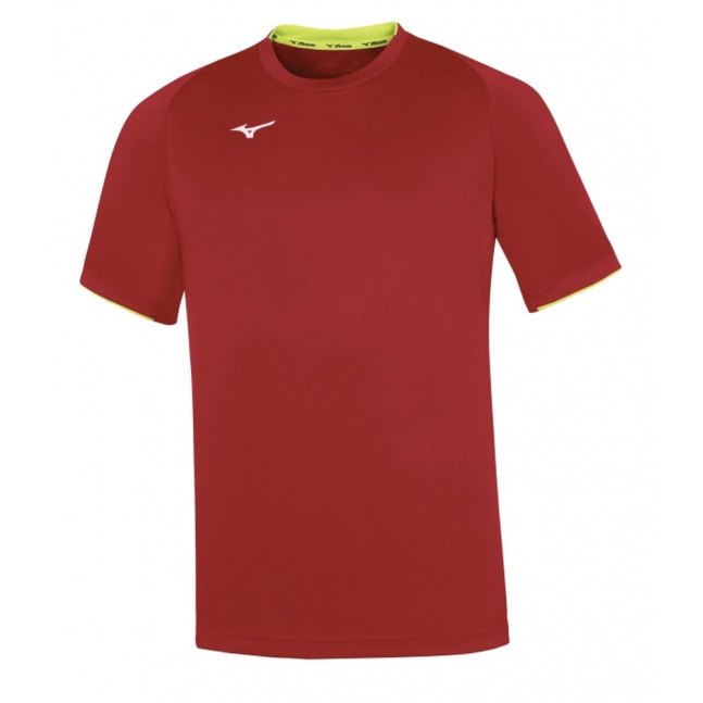 Core Short Sleeve Tee/Red/Yellow Fluo