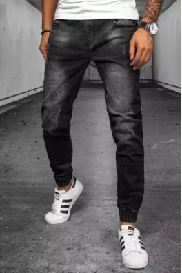 Černé pánské kalhoty Dstreet UX3863