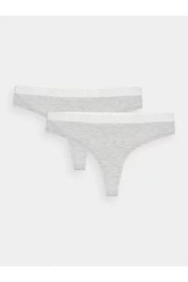 Dámské spodní prádlo kalhotky 4F (2 Pack) - šedé