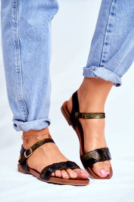 Women’s Sandals Flat Black Summer Vibes