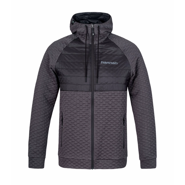 Pánská mikina Hannah QUIL II asphalt mel/anthracite Pánská mikina Hannah QUIL II asphalt mel/anthracite