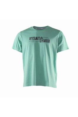 Peak peak round neck t shirt green