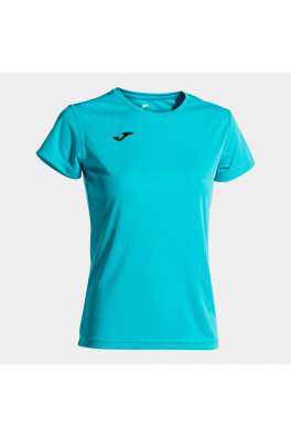 Dámské triko Joma Combi Woman Shirt S/S Fluor Turquoise