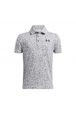 UA Playoff Printed Polo-WHT