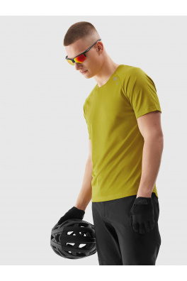 Pánské cyklistické rychleschnoucí tričko 4F - žluté
