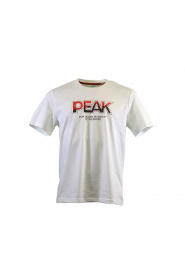 Peak peak round neck t shirt white