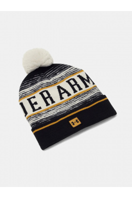 M Halftime Pom Beanie-WHT