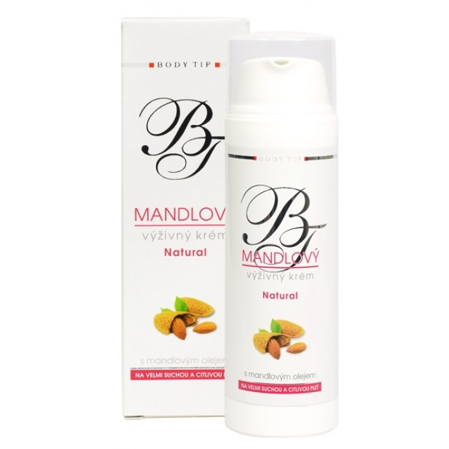 VIVACO Pleťový krém s mandlovým olejem - dávkovač BODY TIP 50 ml