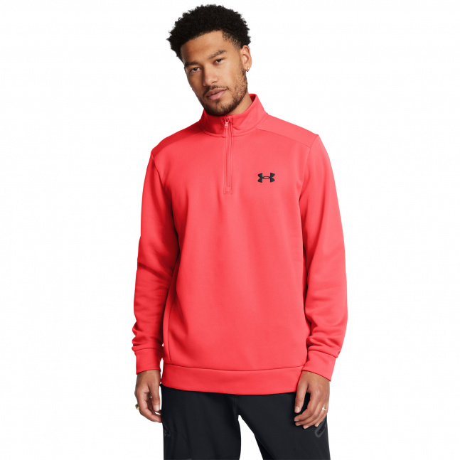 UA Armour Fleece 1/4 Zip-RED