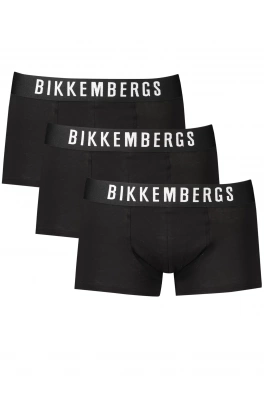 3PACK Pánské boxerky Bikkembergs černé