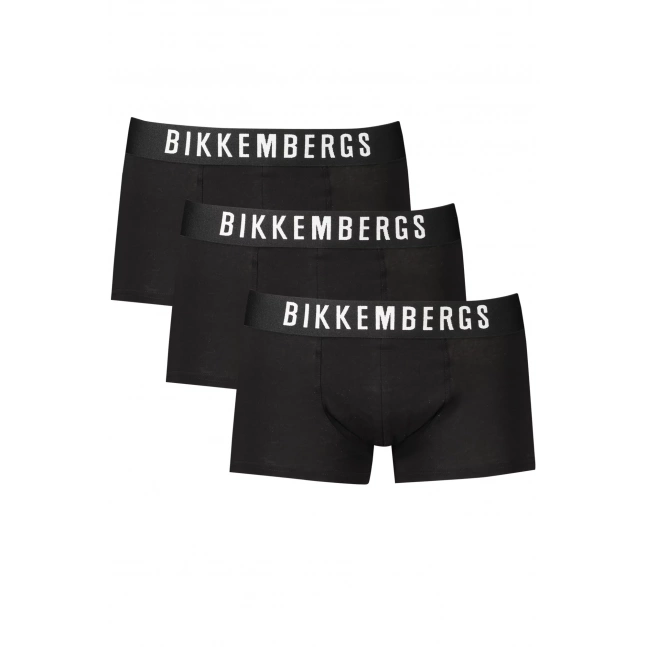 3PACK Pánské boxerky Bikkembergs černé