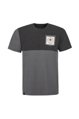 Pánské bavlněné tričko Kilpi MELANG-M tmavě šedé