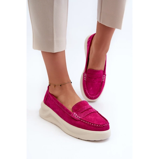 Semišové dámské mokasíny Fuchsia Filidia