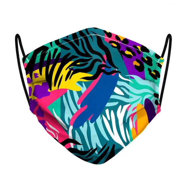 Neon Animal Face Mask Blue