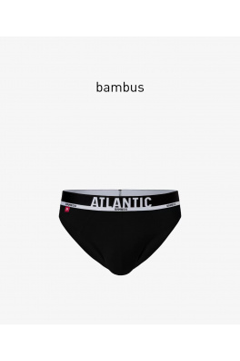 Pánské bambusové slipy ATLANTIC PREMIUM - černé
