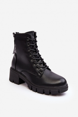Dámské zateplené pracovní boty na zip černé od Evrarda