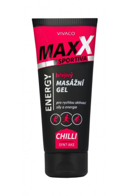 VIVACO Masážní gel hřejivý Maxx Sportiva ENERGY 200 ml