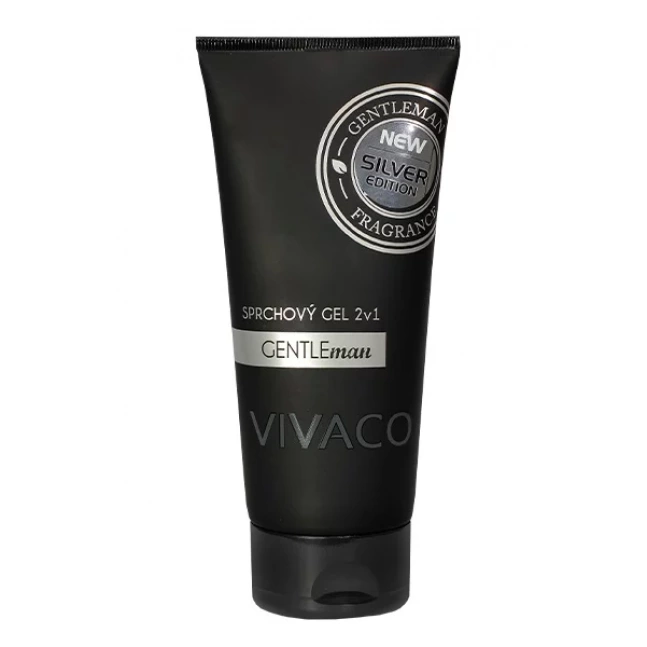 VIVACO Sprchový gel 2v1 pro muže GENTLEMAN SILVER EDITION 200 ml