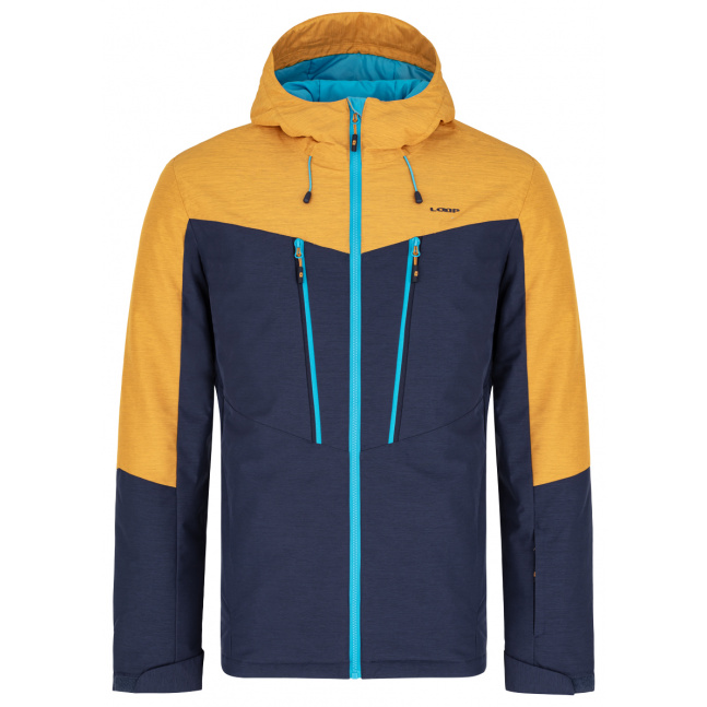Pánská lyžařská bunda LOAP LAWRENCE Tmavě modrá/Žlutá