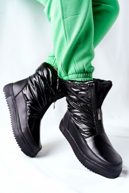 Women's Snow Boots Black Monile