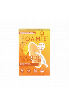 Foamie Shower Body Bar Tropic Like It's Hot With Mango and Orange