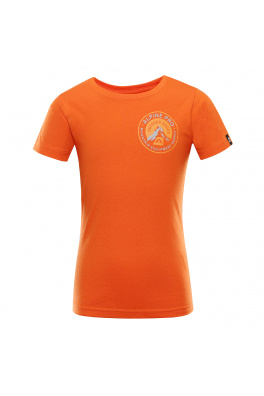 Dětské rychleschnoucí triko ALPINE PRO OBOTO spicy orange varianta pa